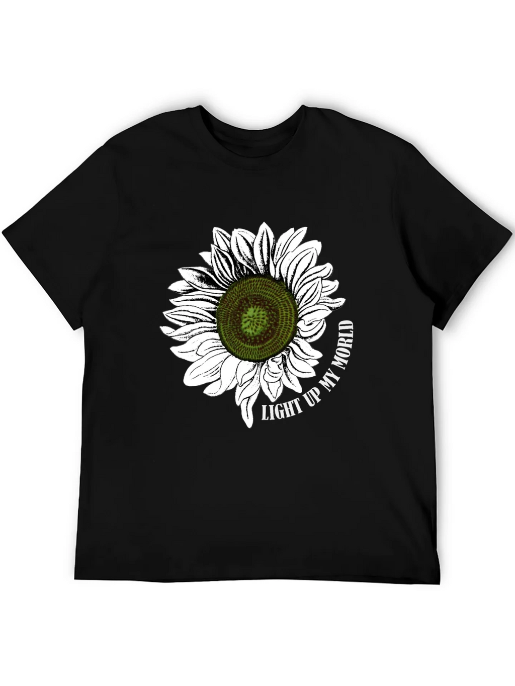 Sunflower Graphic T-Shirt - Light Up My World Black Tee product image 3