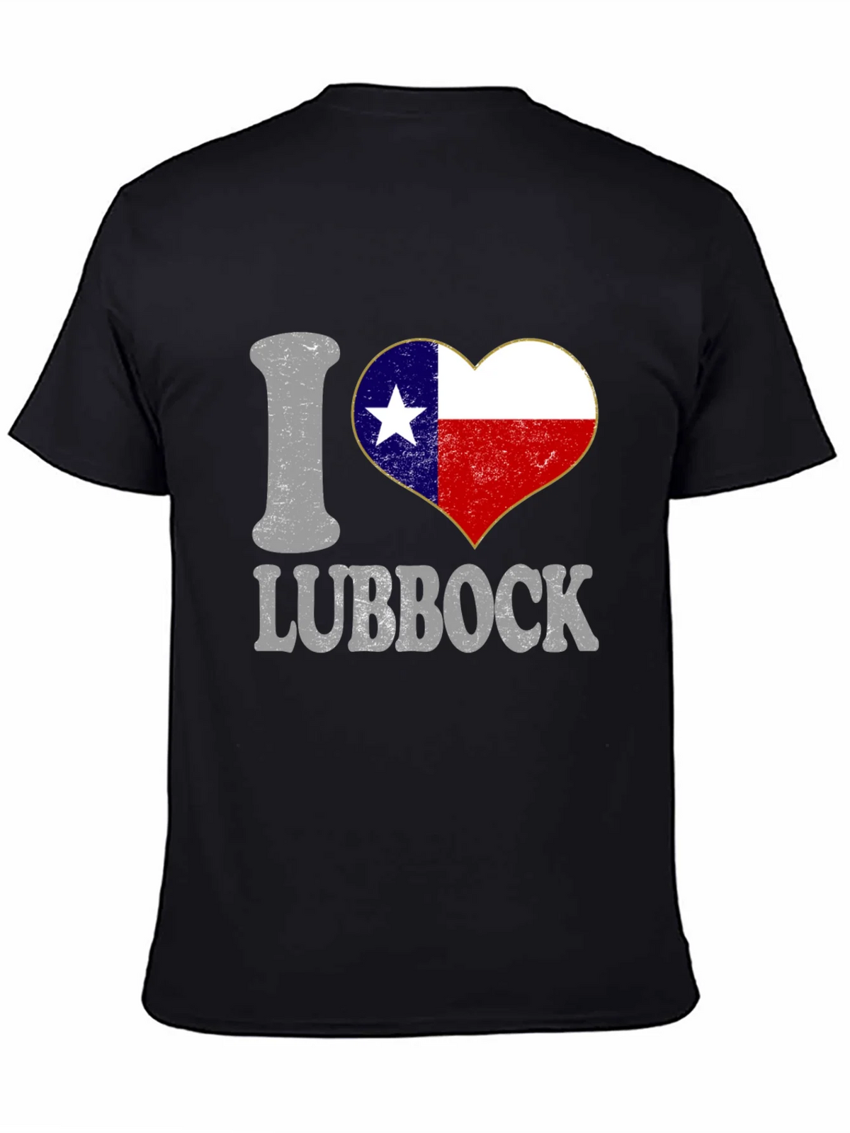 I Heart Lubbock Texas Flag Tee product image 4