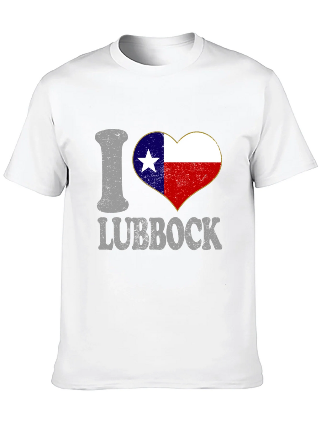 I Heart Lubbock Texas Flag Tee product image 9