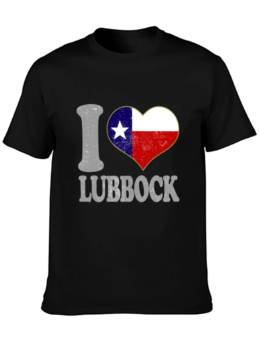 I Heart Lubbock Texas Flag Tee product image 3