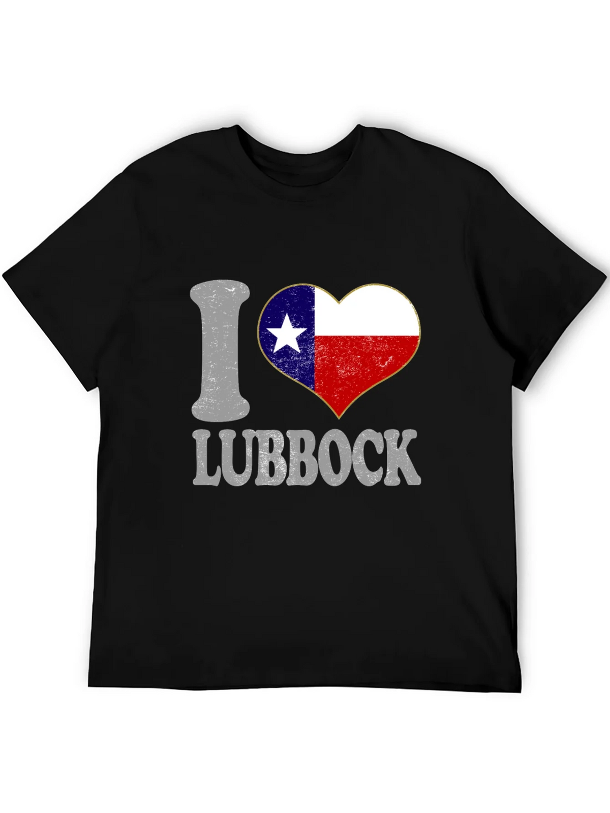 I Heart Lubbock Texas Flag Tee product image 5
