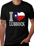 I Heart Lubbock Texas Flag Tee product image 1