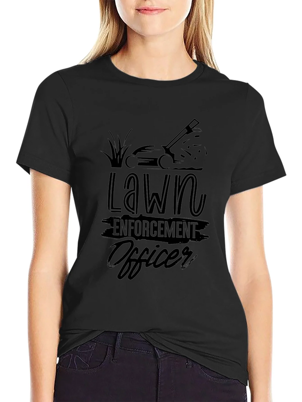 Lawn Enforcement Officer T-Shirt product image 2