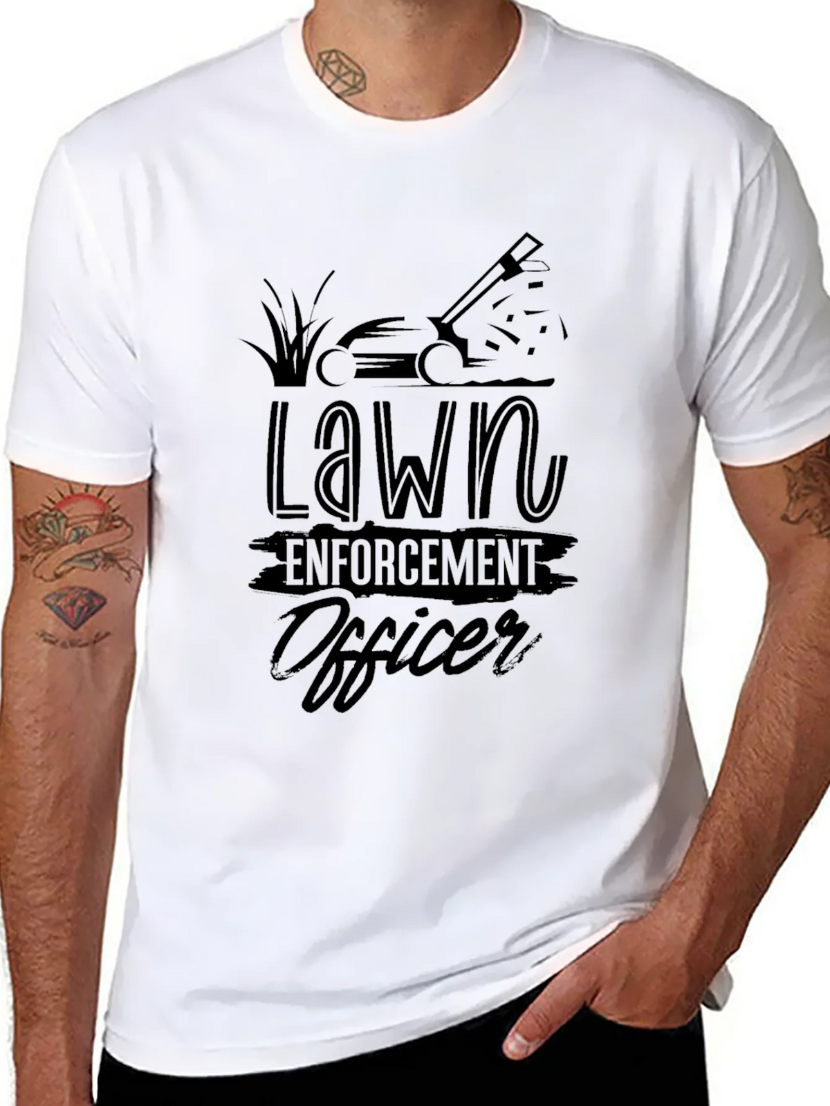 Lawn Enforcement Officer T-Shirt product image 7