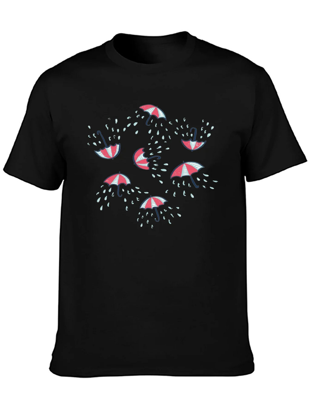 Umbrella Raindrop Graphic T-Shirt product image 3