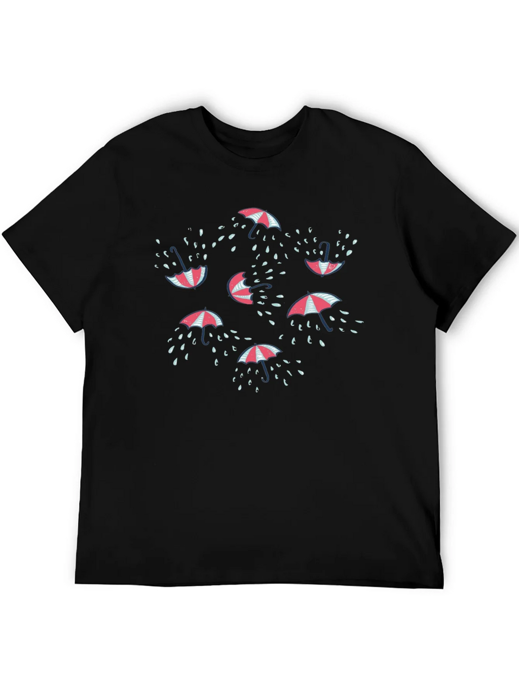 Umbrella Raindrop Graphic T-Shirt product image 5