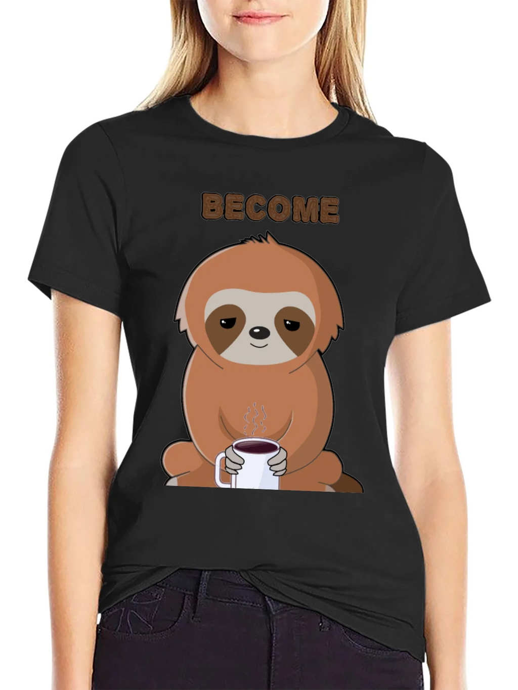 Sloth Coffee Graphic Tee - Become Chill product image 1