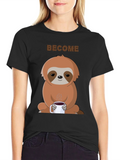 Sloth Coffee Graphic Tee - Become Chill product image 1