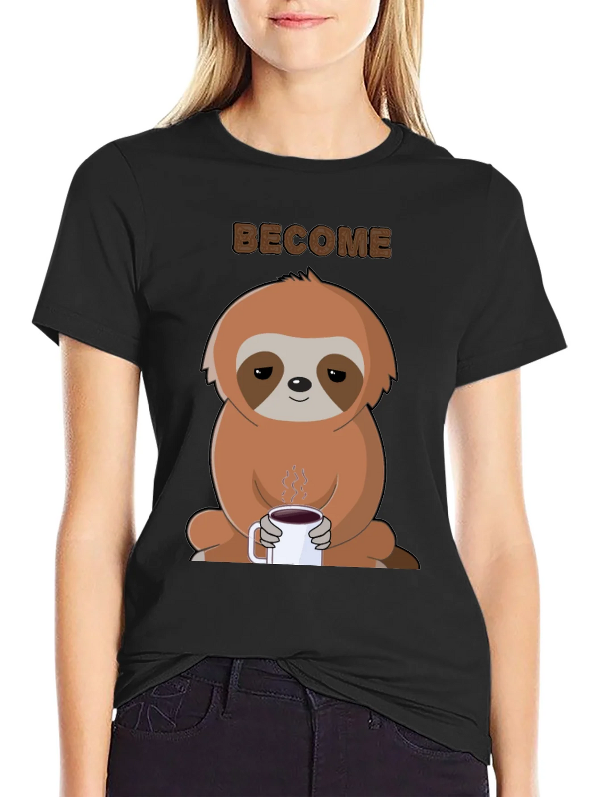 Sloth Coffee Graphic Tee - Become Chill product image 1