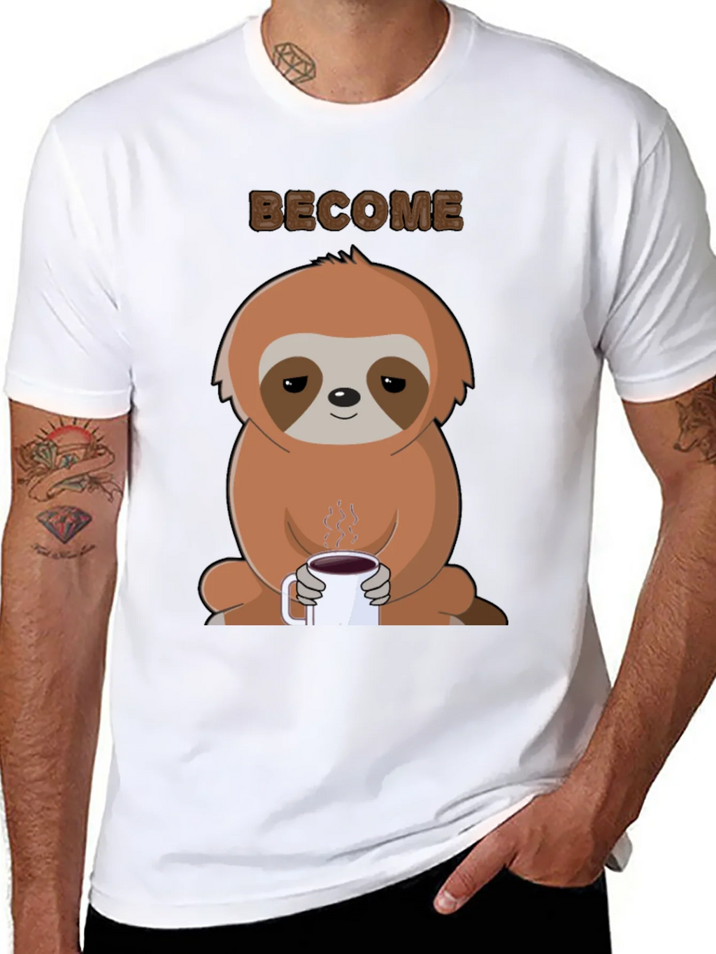 Sloth Coffee Graphic Tee - Become Chill product image 4