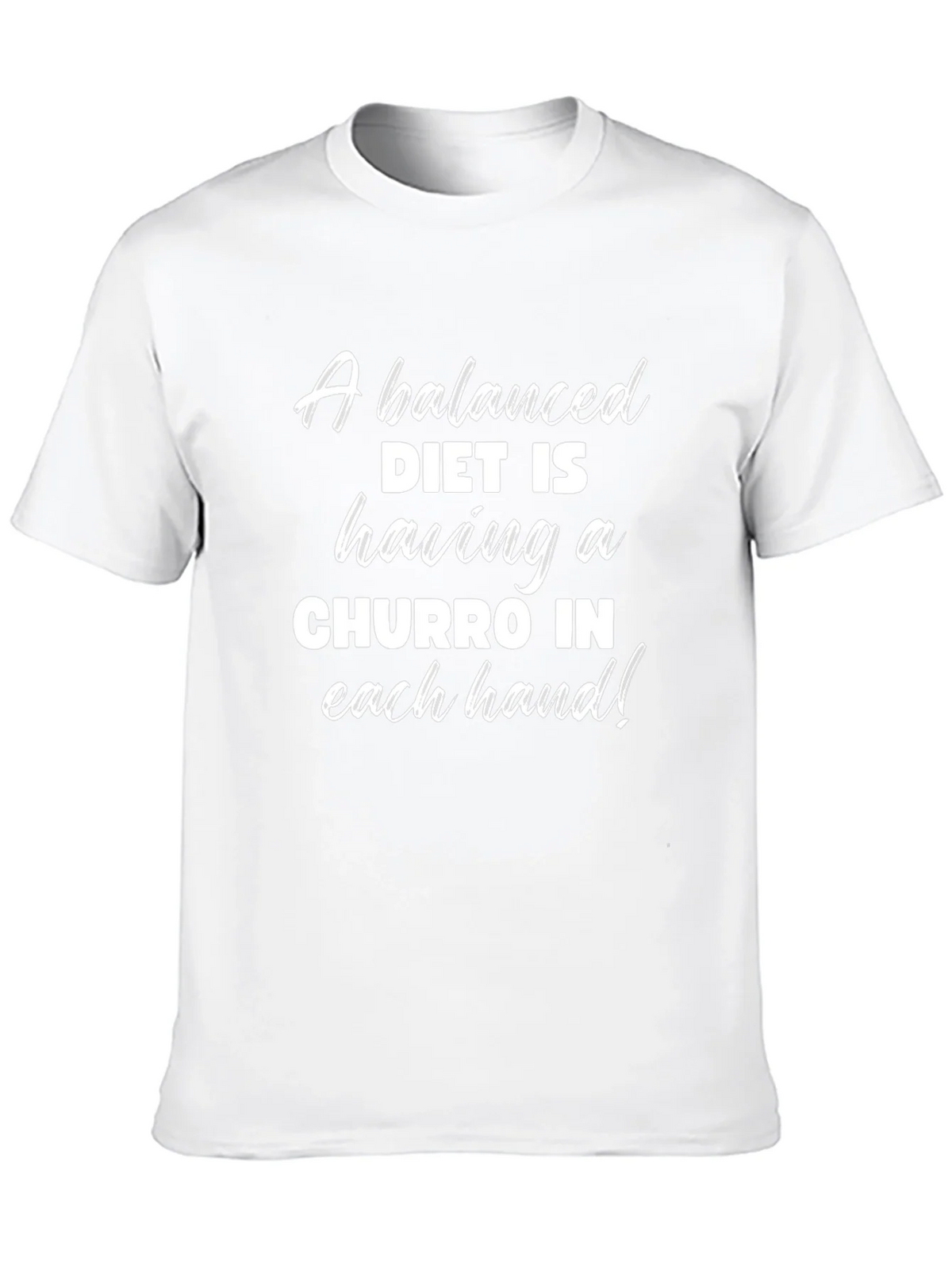 Churro Balanced Diet Black T-Shirt product image 9
