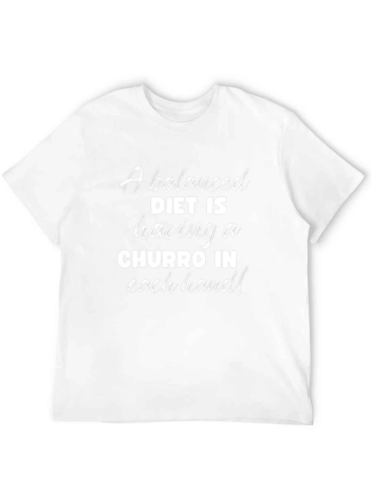 Churro Balanced Diet Black T-Shirt product image 11