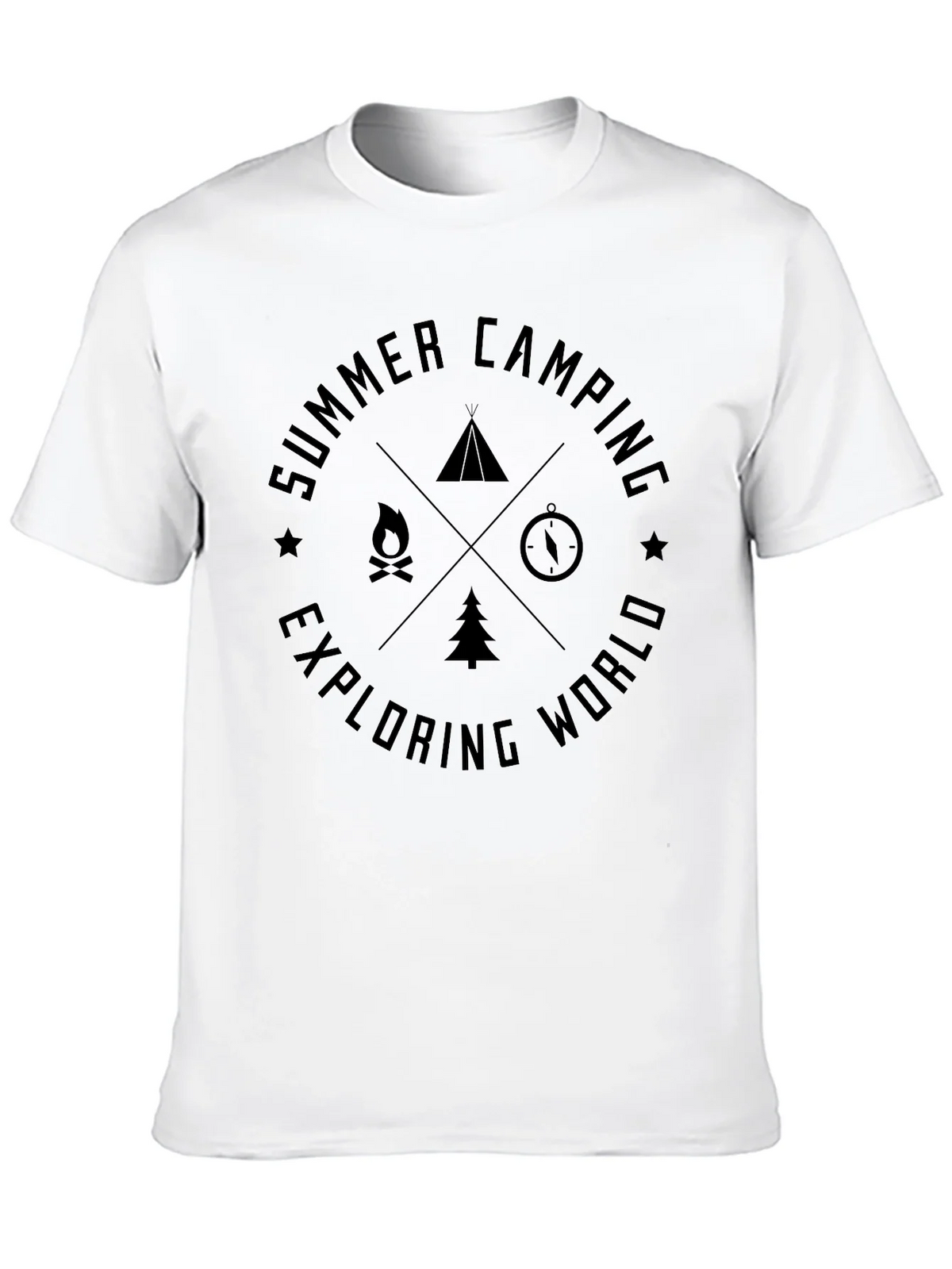 Summer Camping Exploring World Graphic T-Shirt product image 7