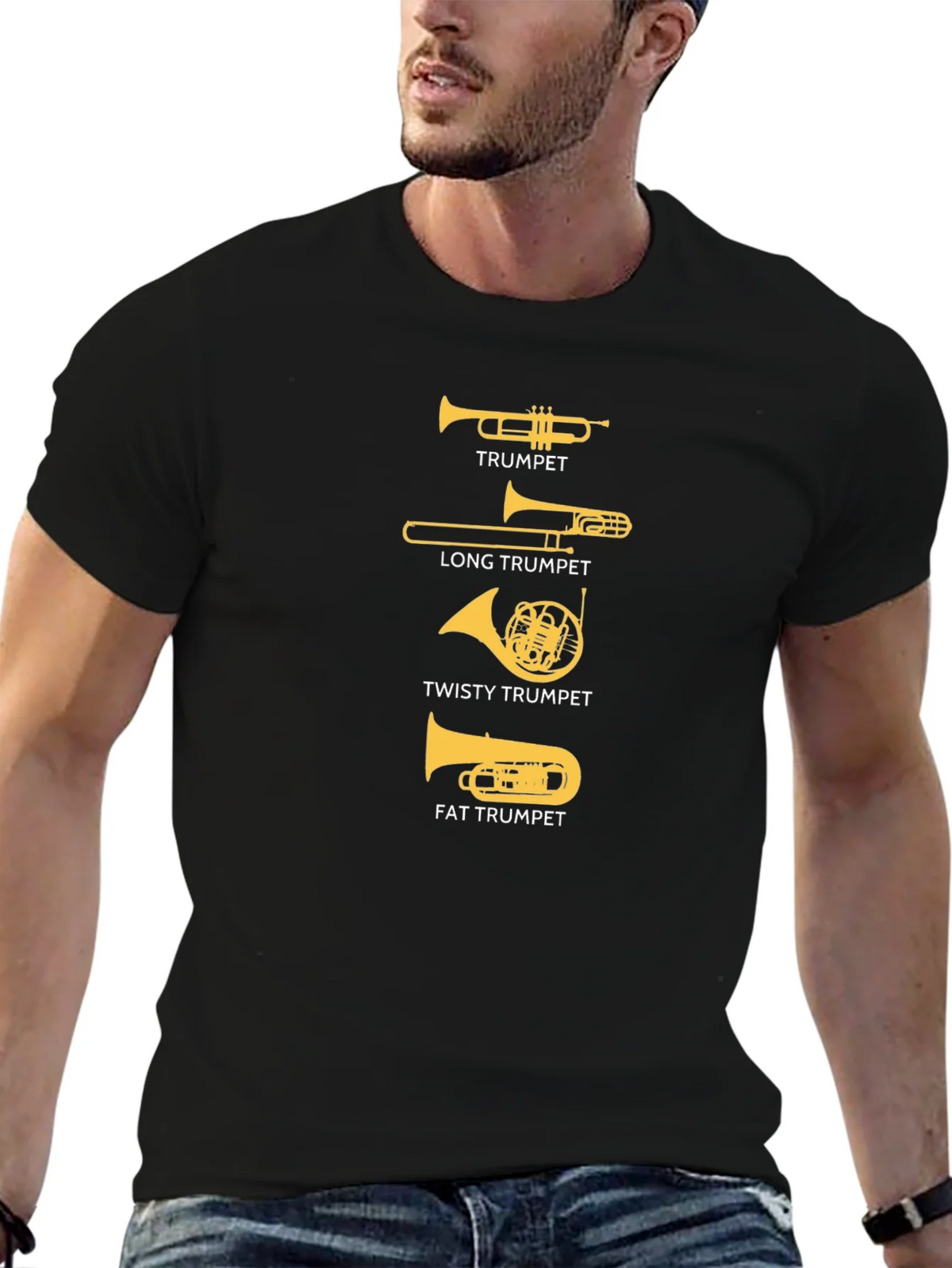 Funny Trumpet Types Graphic T-Shirt product image 5