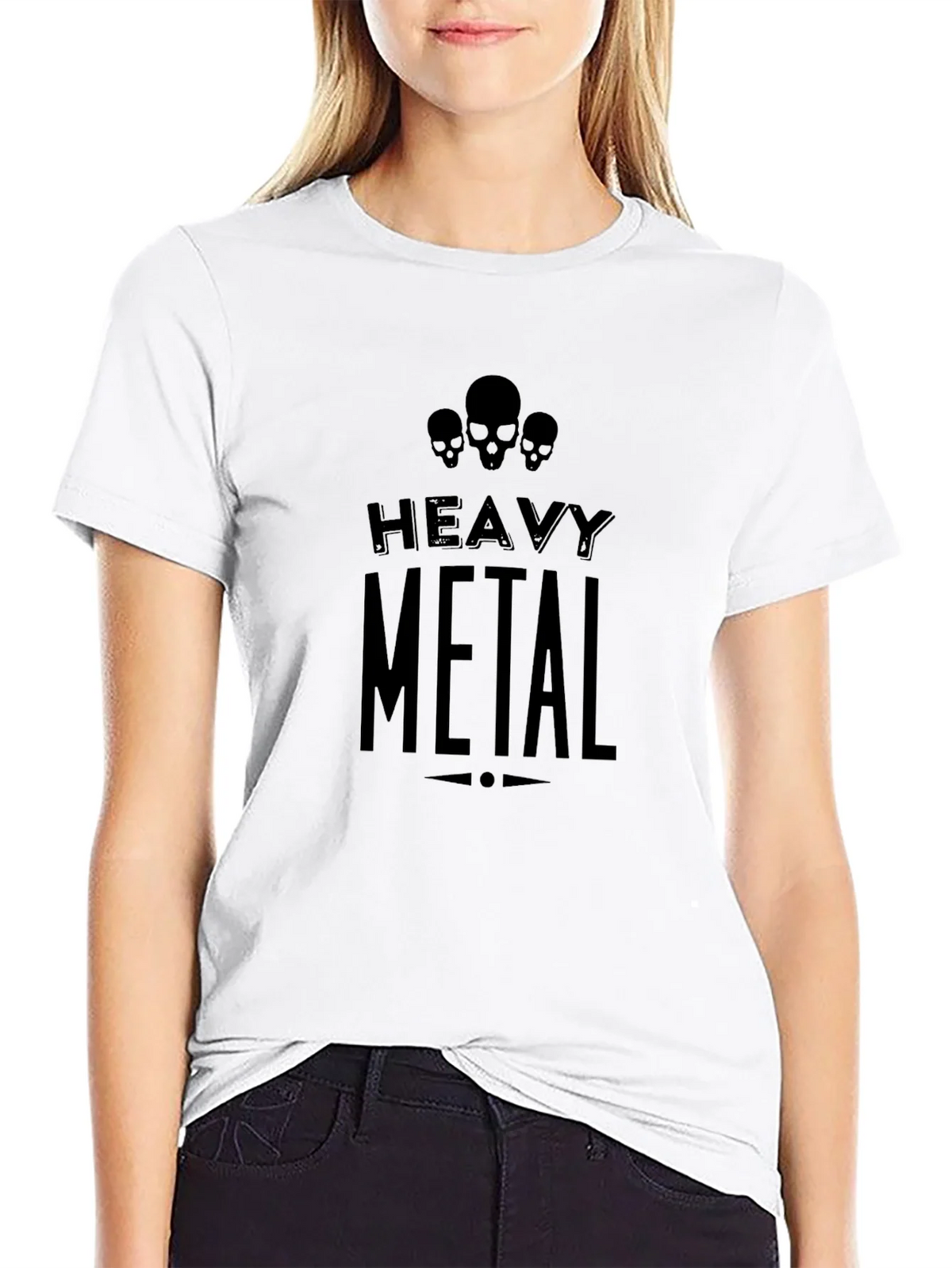 Heavy Metal Skull T-Shirt Mens Graphic Tee product image 7